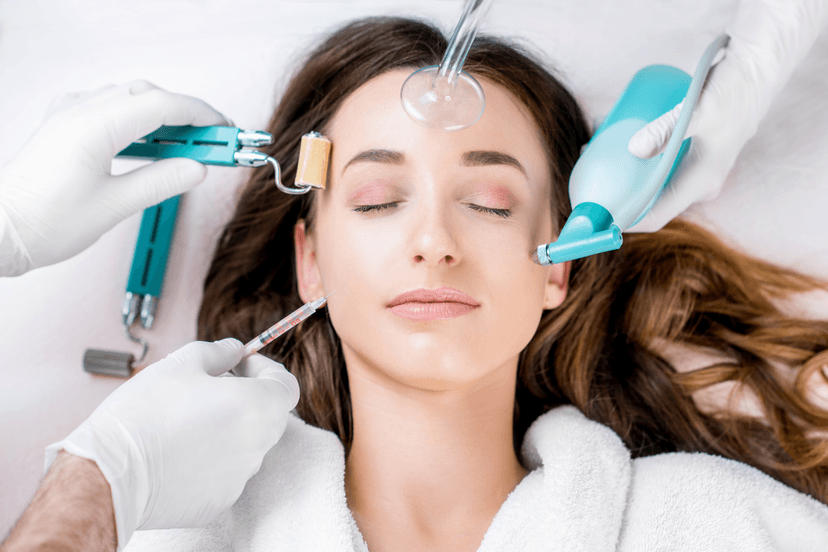 Combination aesthetic treatments