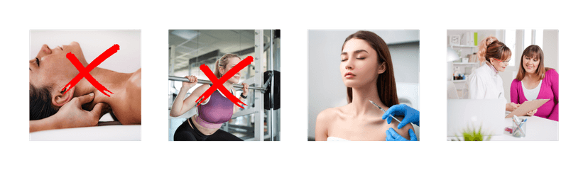 Aftercare after neck botox