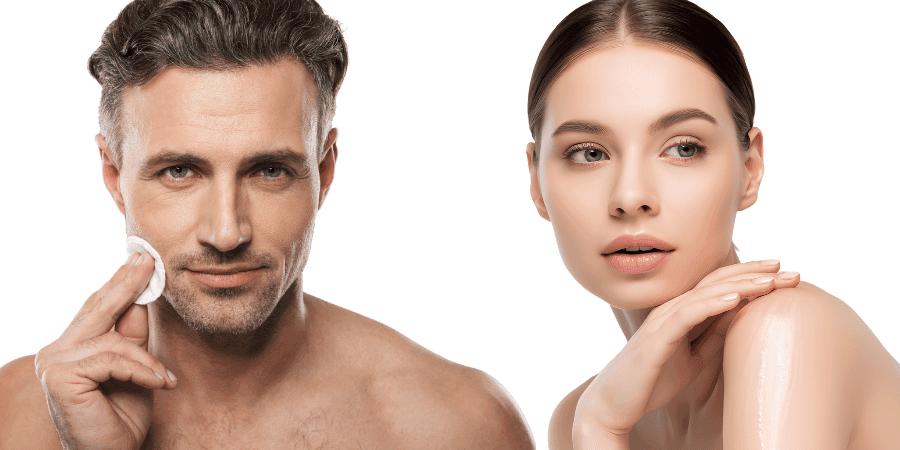 Man and Woman Showing Results After Preventative Botox
