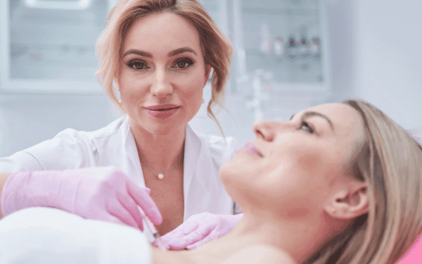 Doctor Using Shoulder Botox on the Patient